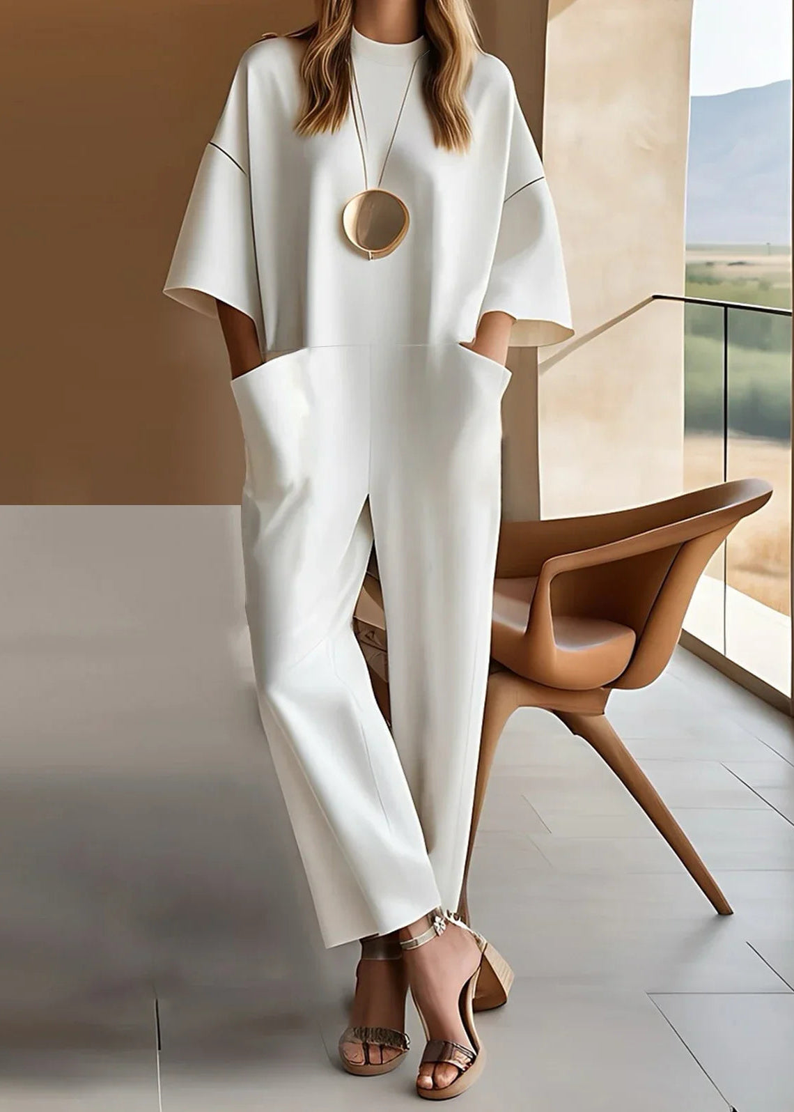 Elizina | Oversized Wide Leg Jumpsuit