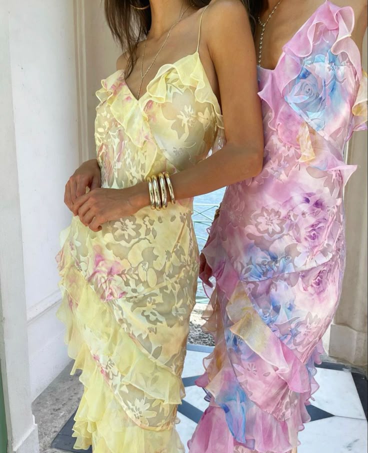 Latonya | Floral Ruffle Strap Maxi Dress