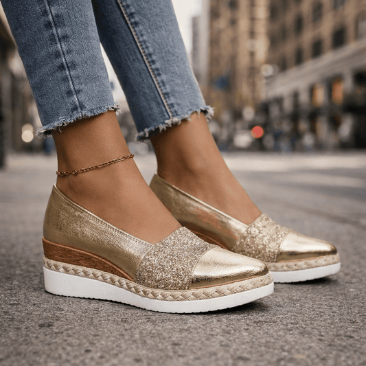Jahaira | Wedge Espadrille Pointed Toe Slip-On Shoes