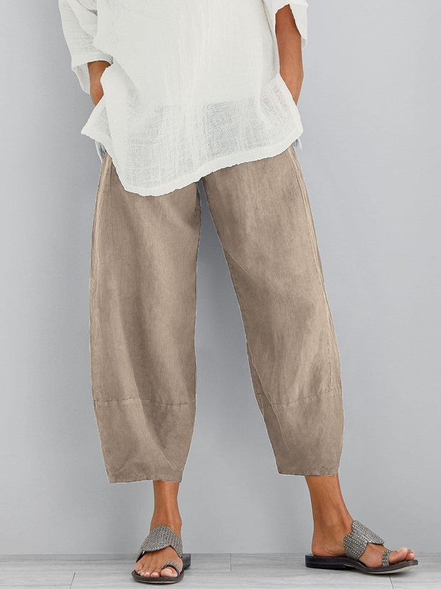 Taylah |  Loose Fit Cropped Trousers