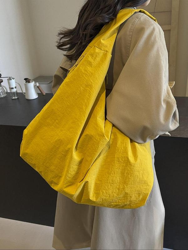 Marilla | Oversized Nylon Shoulder Hobo Bag