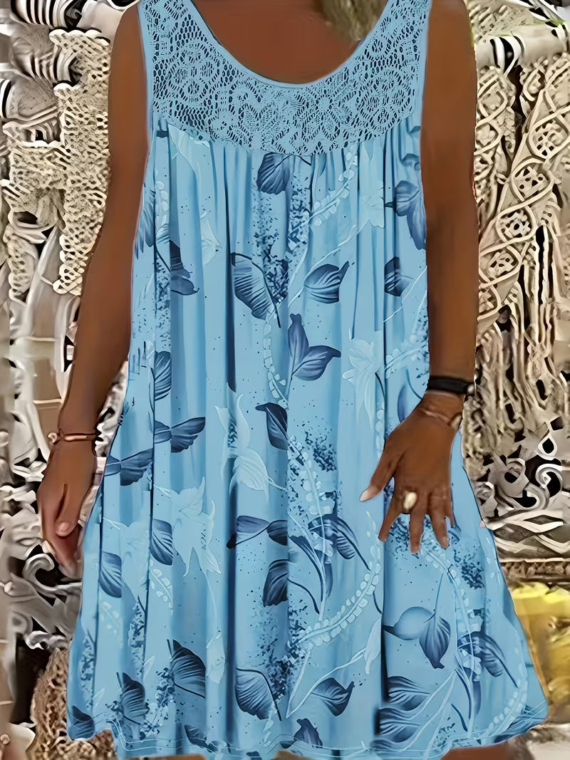 Samudri | Floral Lace Mini Dress