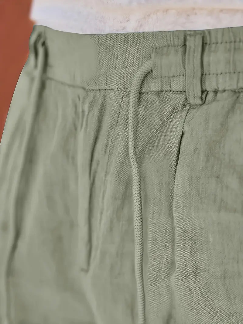 Nichols | Mens Linen Summer Trousers