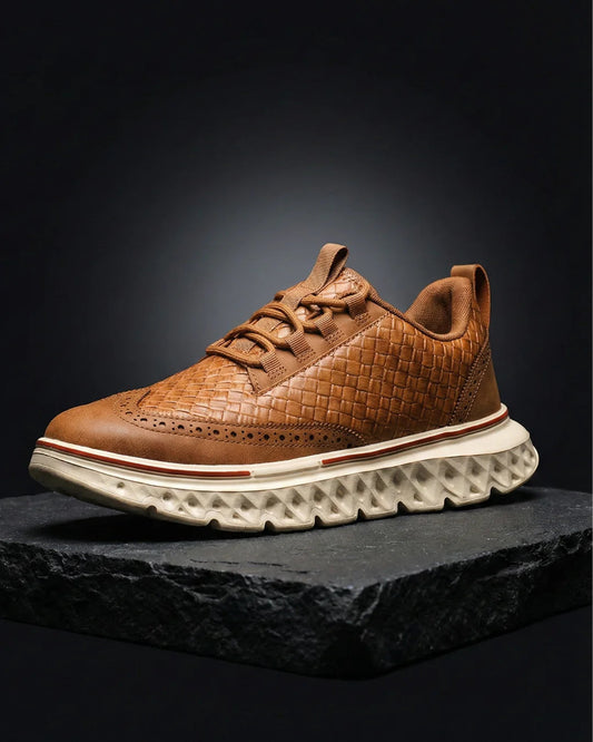 Kremer - Woven Lace Up Casual Sneakers