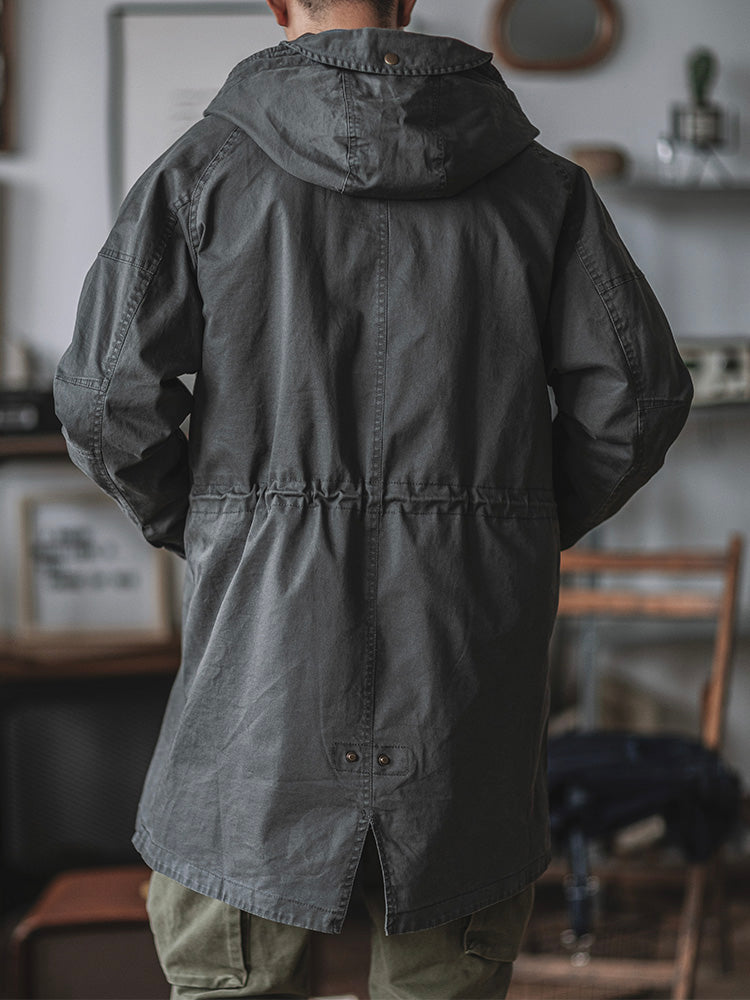 Engelbert | Hooded Longline Fishtail Parka Jacket