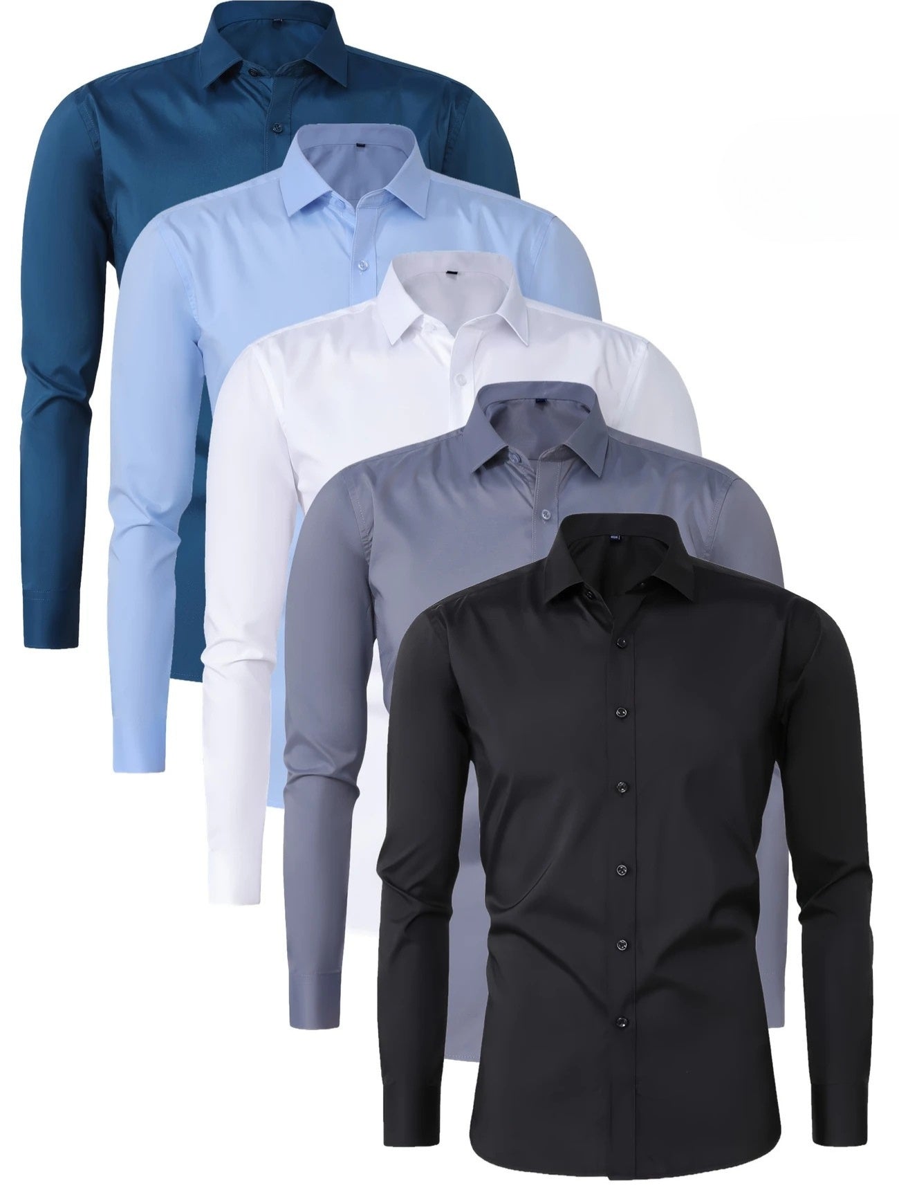Byron | Slim Fit Long Sleeve Button Shirt