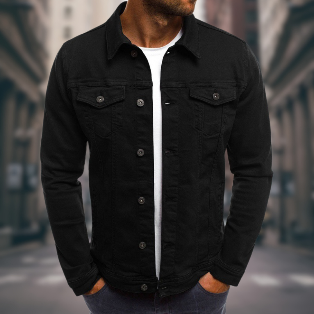 Rolando | Denim Style Button Up Jacket