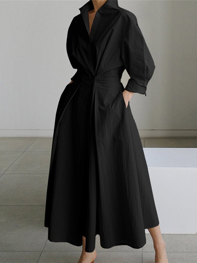 Priyanka - Elegant Long Sleeve Maxi Dress