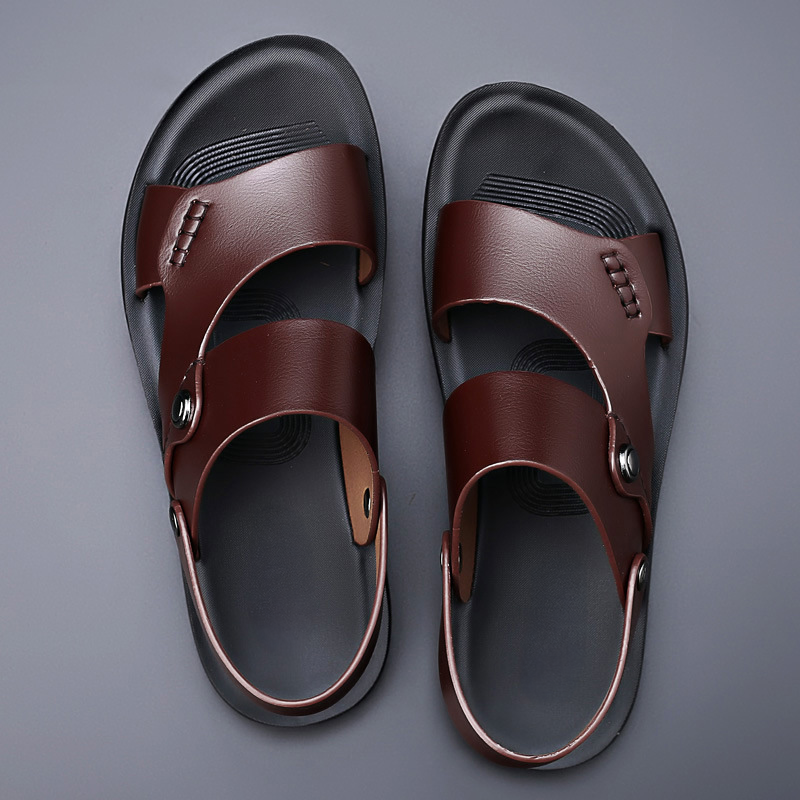 Bryon | Double Strap Mens Slide Sandals