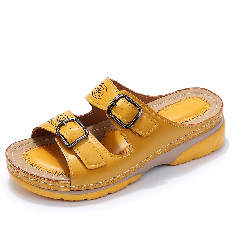 Solena | Orthopedic Double Buckle Open-Toe Sandals