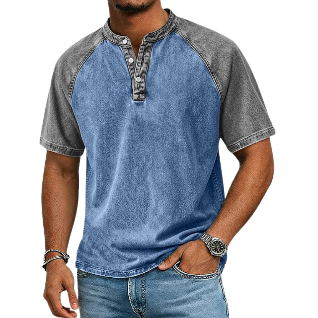Lawson | Short Sleeve Henley Raglan T-Shirt