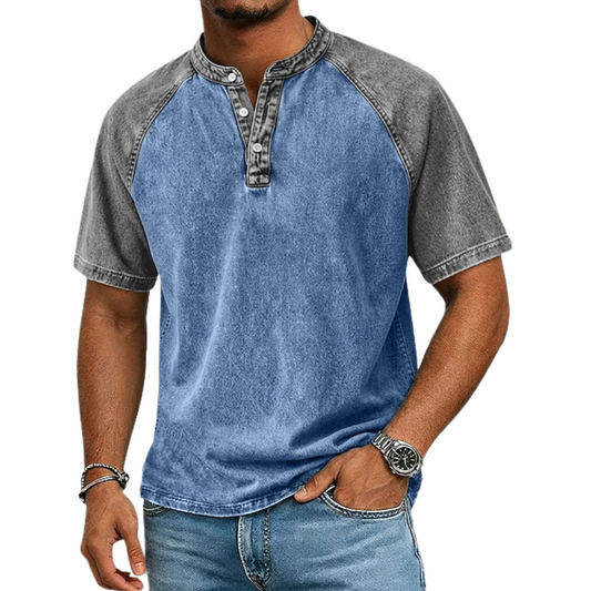 Lawson | Short Sleeve Henley Raglan T-Shirt