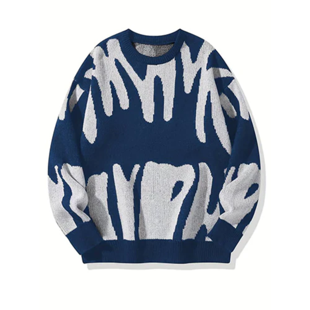 Jochem | Hooded Sweater with Textured Knit Design