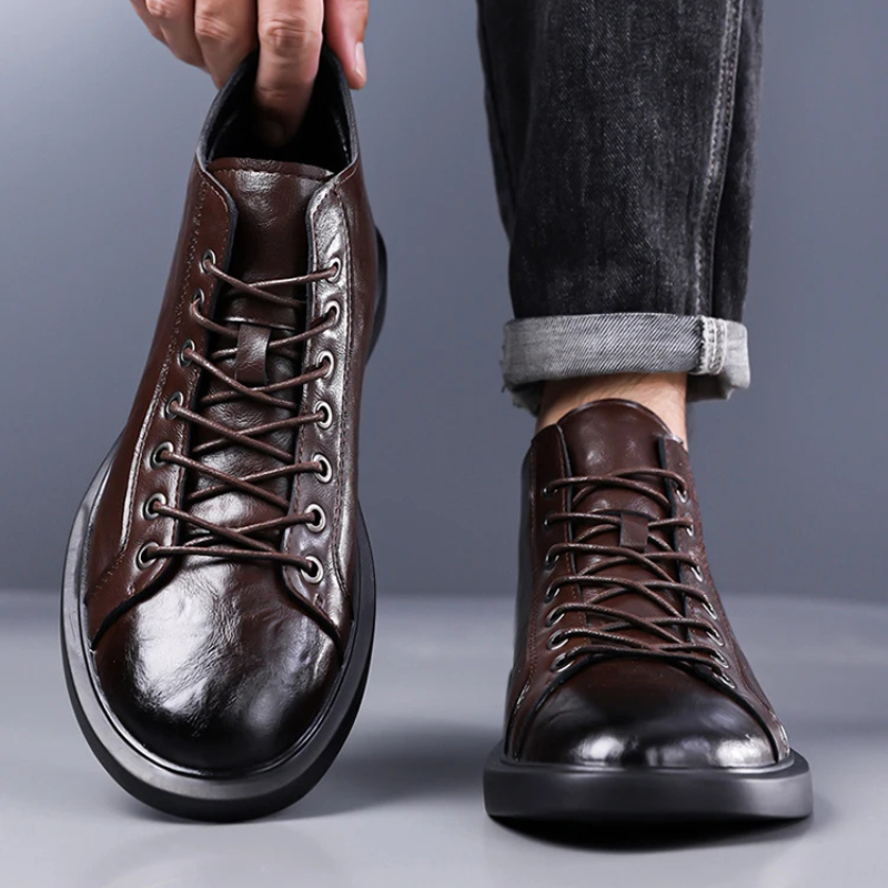 Ailton | Lace Up Ankle Boots Round Toe