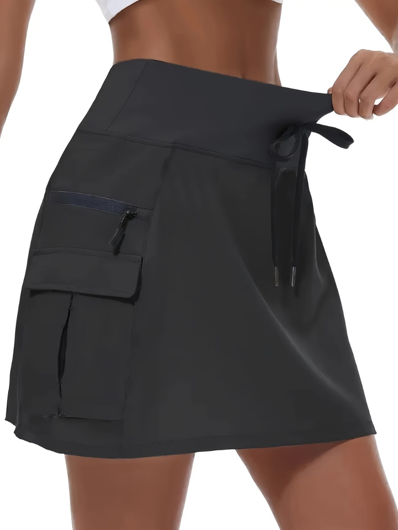Rianna | Cargo Skort With Drawstring Waist
