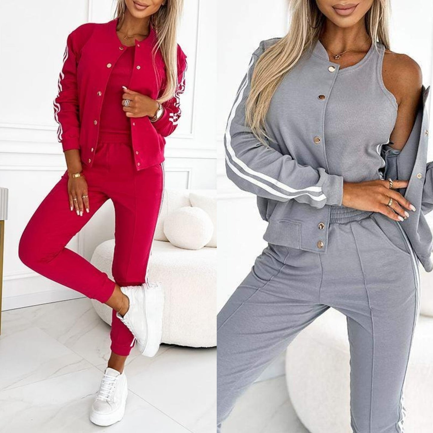 Kendra | Three Piece Jacket and Jogger Set