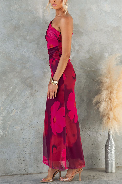 Lindsey | Maxi Dress Floral V Neck Long Sleeve