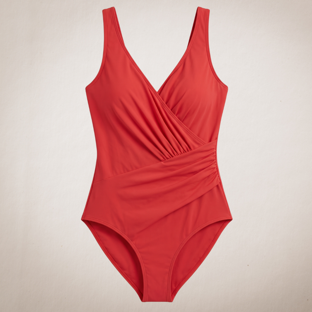 Melod | V-Neck Wrap Front One Piece Swimsuit