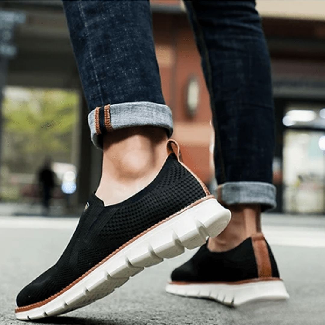 Lorenzo | Knit Slip-On Sneakers with Segmented Sole
