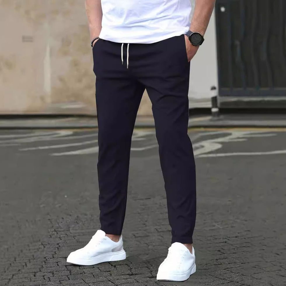 Jarkin | Straight Leg Trousers with Drawstring Waist