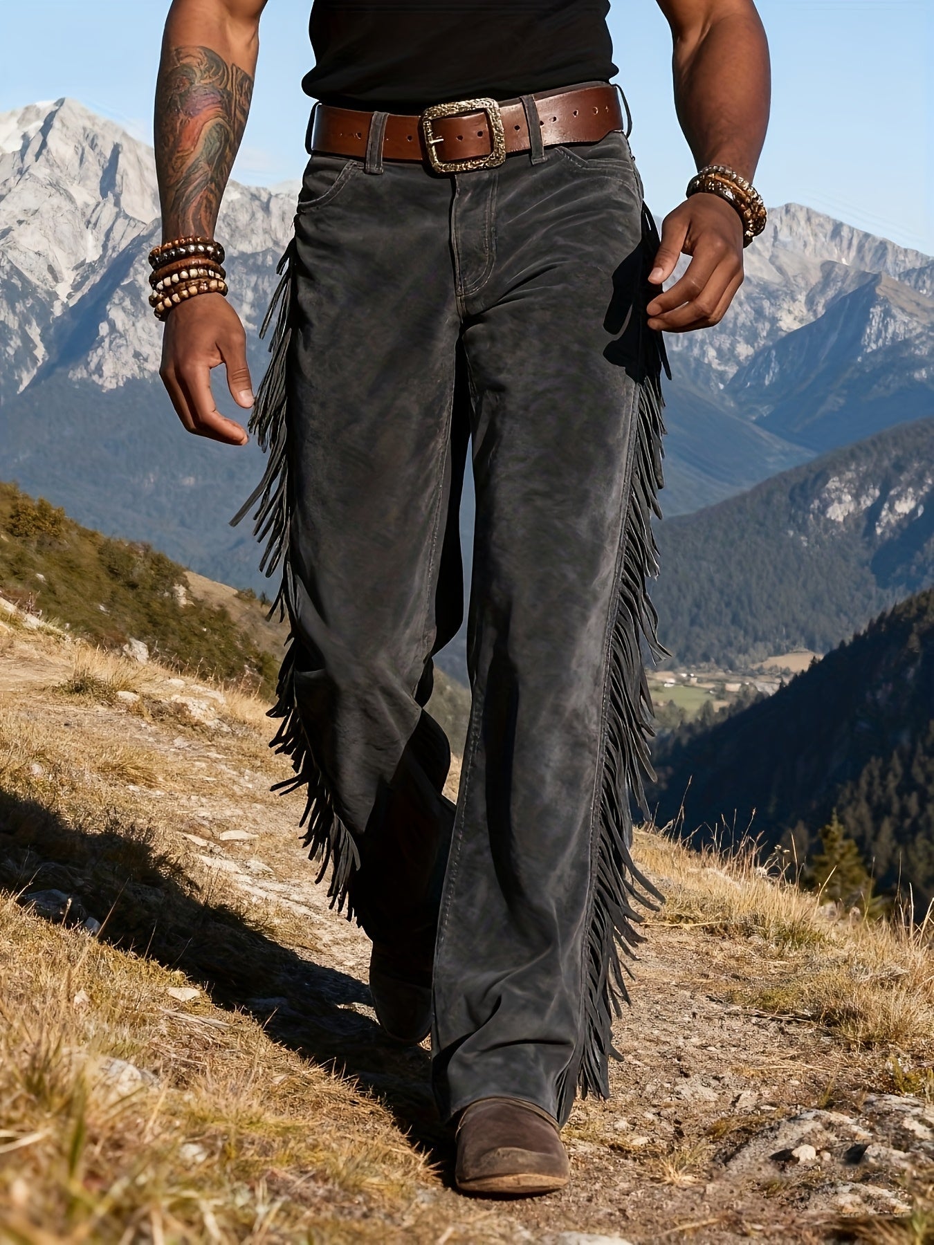 Altan - Western Fringe Straight Leg Trousers