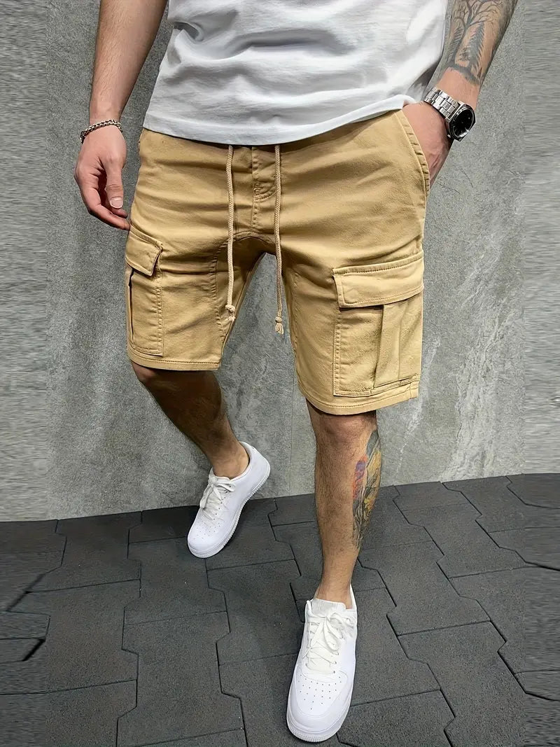 Jelte | Drawstring Mens Cargo Shorts