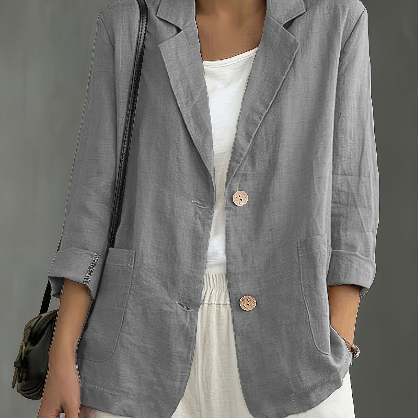 Jayde | Blazer Jacket With Rolled Sleeves