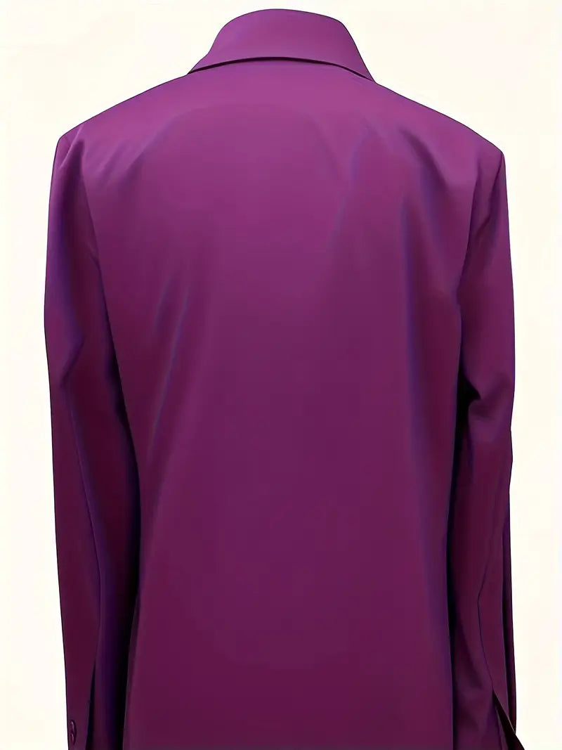 Lianyandra | V-Neck Satin Blouse in Light Pink