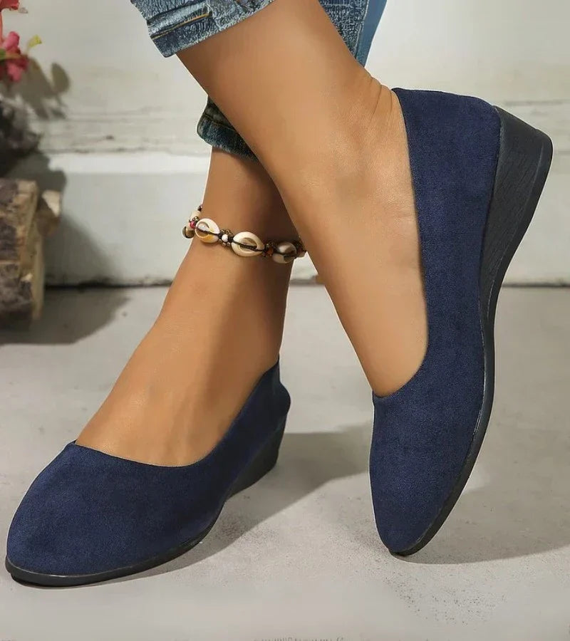 Roxie | Slip On Wedge Flat Shoes