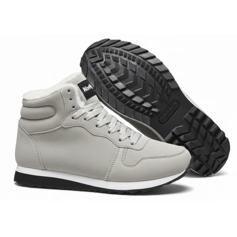 Kristine | High-Top Lace-Up Fleece-Lined Sneakers