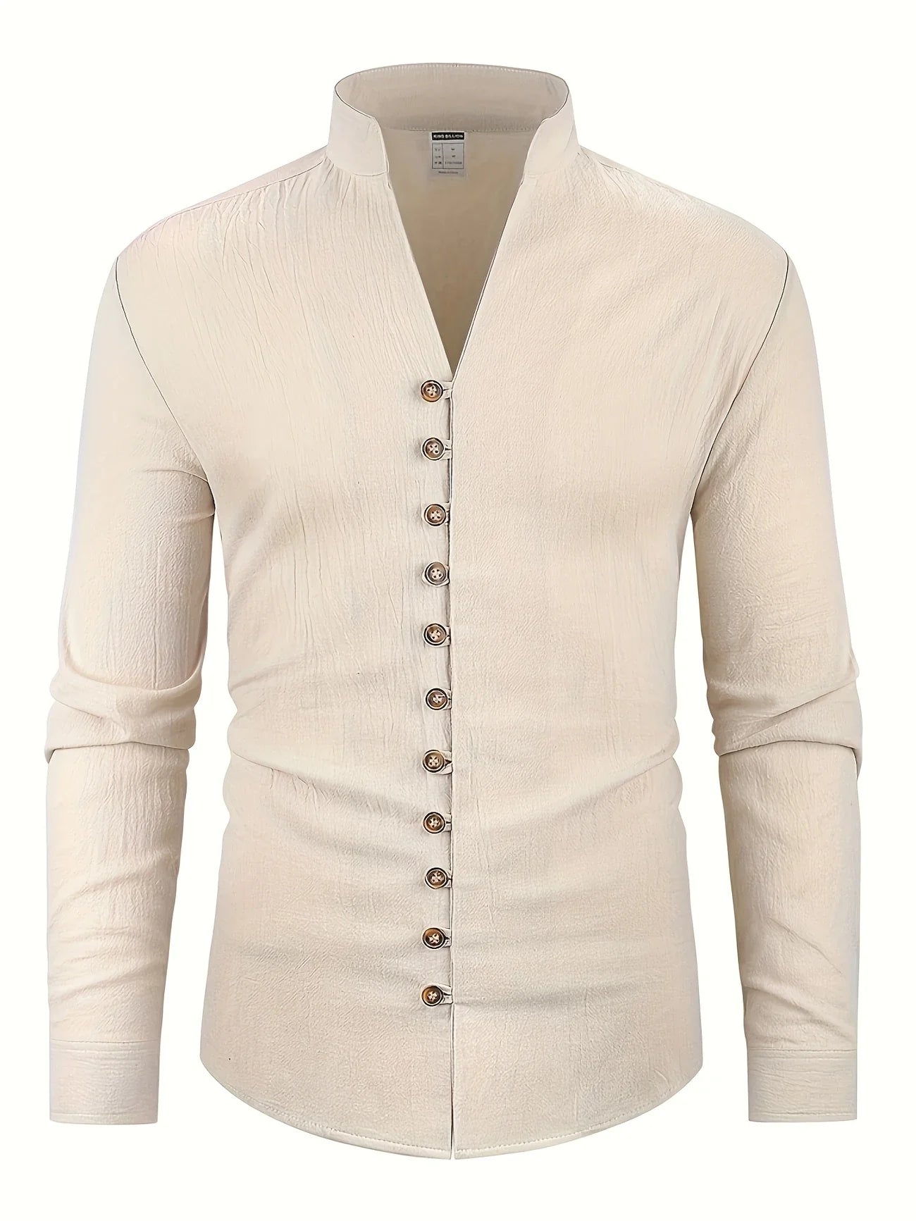 Shayne | Stand Collar Button Front Shirt