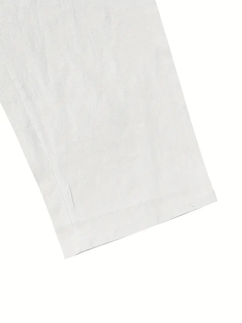 Babaev | Drawstring Wide Leg Linen-Style Trousers