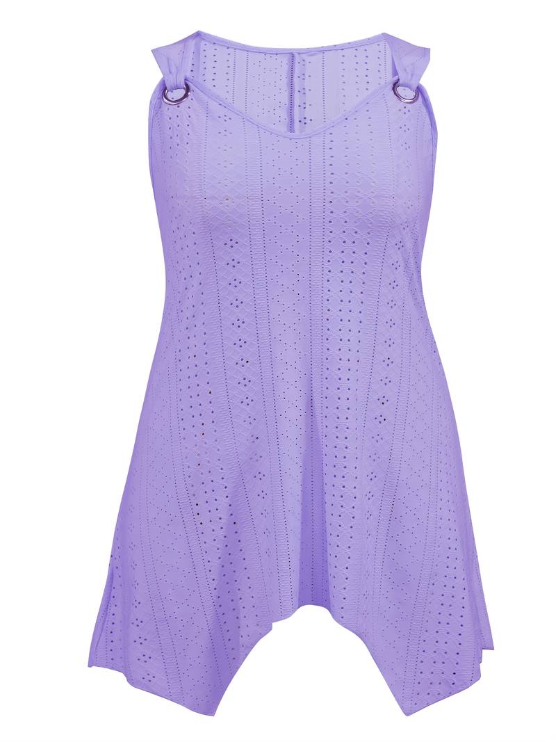 Ndeshiko | Sleeveless Patchwork Swing Tunic Top
