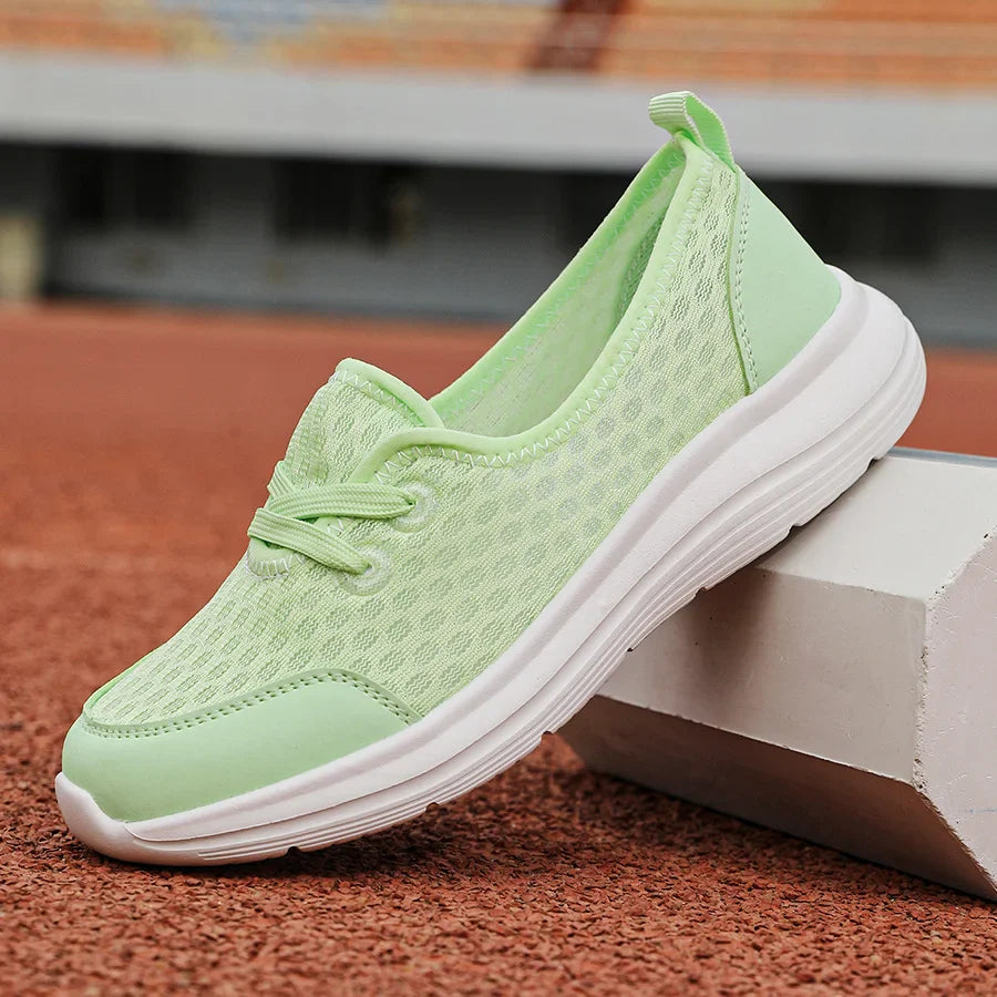 Firsova - Mesh Slip On Trainers Lightweight Sole