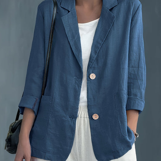 Jayde | Blazer Jacket With Rolled Sleeves