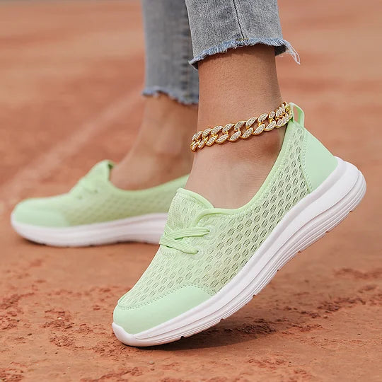 Firsova - Mesh Slip On Trainers Lightweight Sole