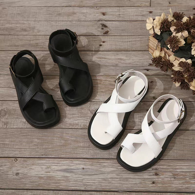 Afrozeh | Strappy Platform Gladiator Sandals