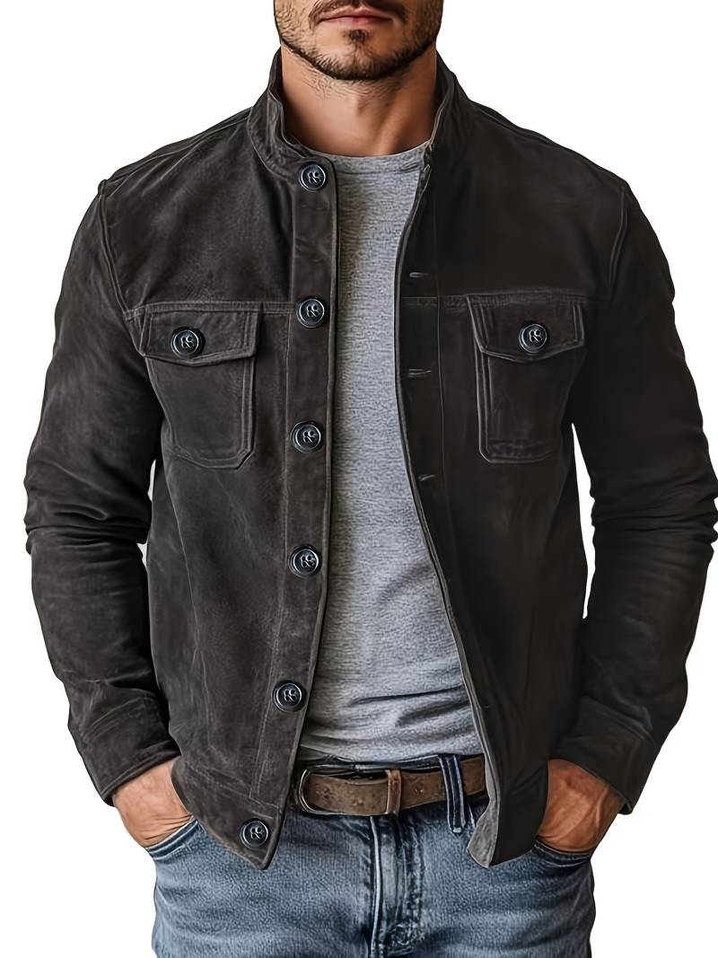 Neeman | Long Sleeve Button Front Pocket Jacket