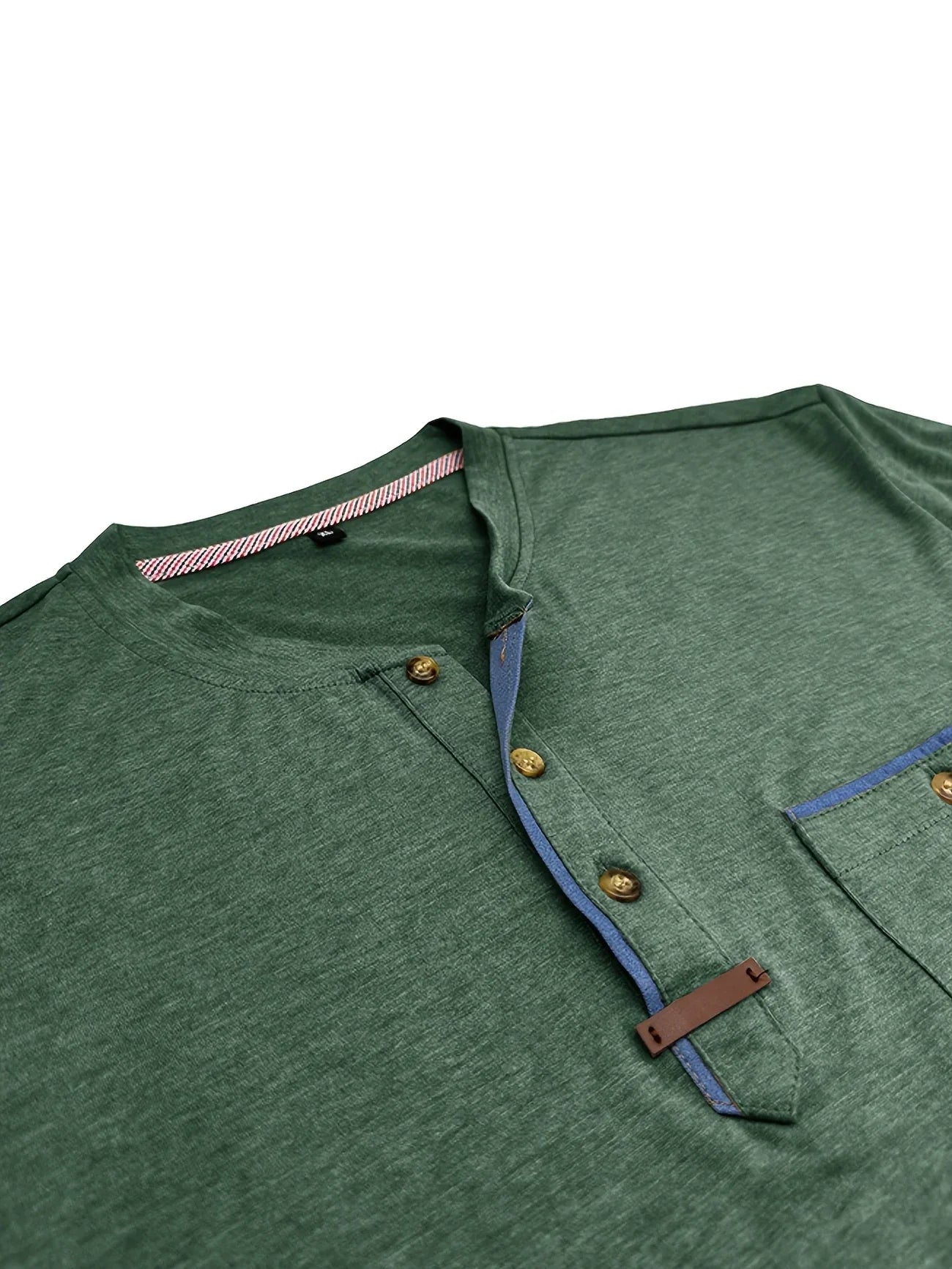 Saxon | Short Sleeve Henley Pocket T Shirt