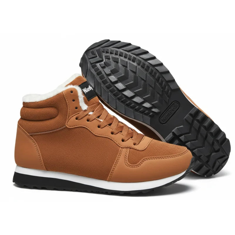 Kristine | High-Top Lace-Up Fleece-Lined Sneakers