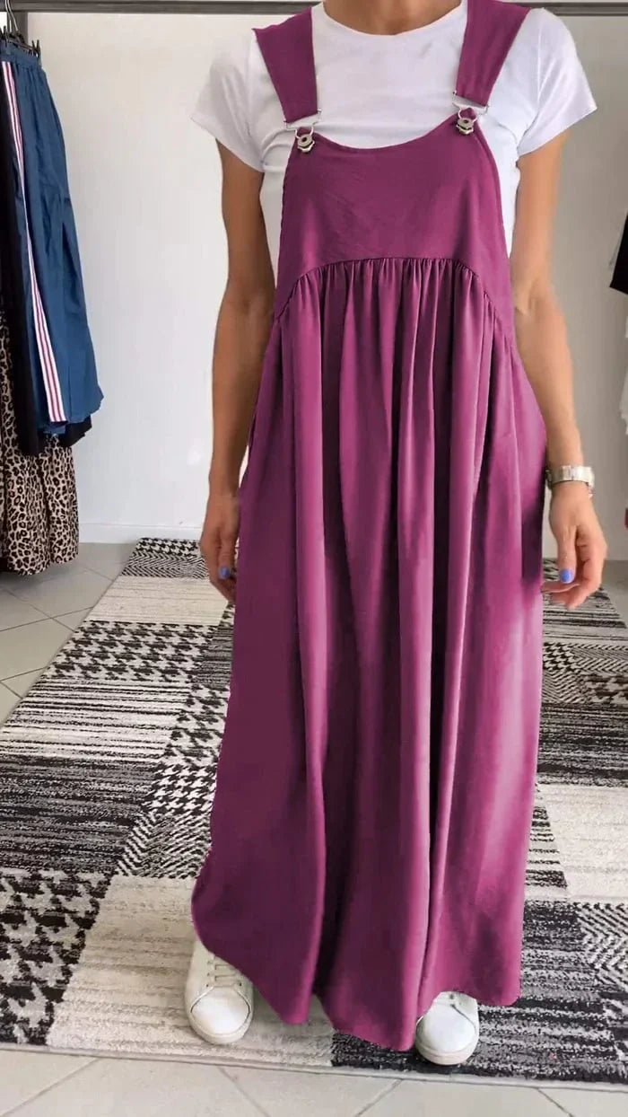 Regla | Loose Fit Pinafore Maxi Dress