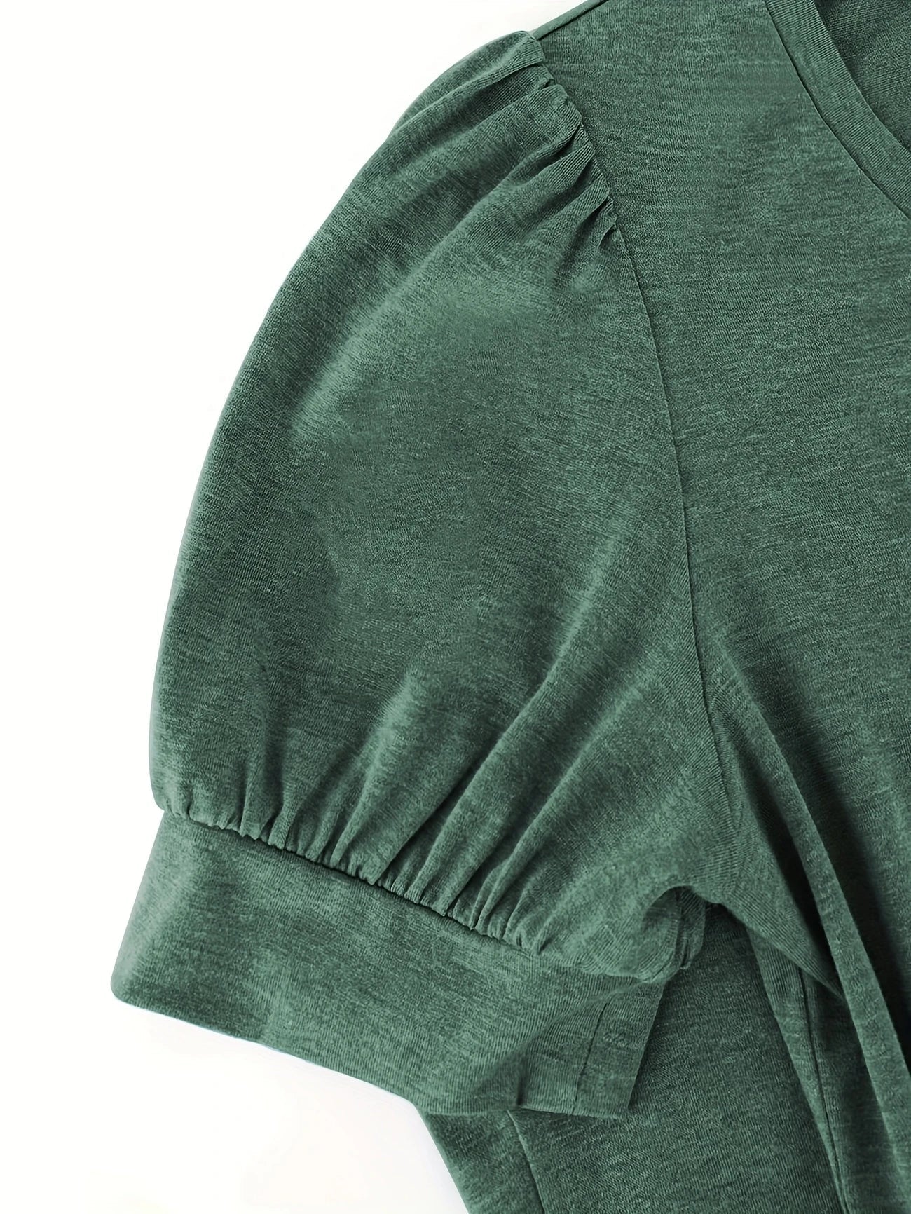 Kizzy | V-Neck Puff Sleeve T-Shirt