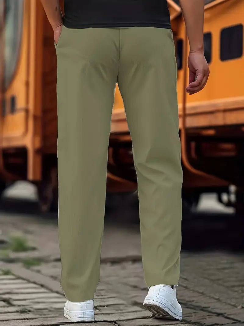 Travys | Straight Leg Drawstring Pocket Joggers