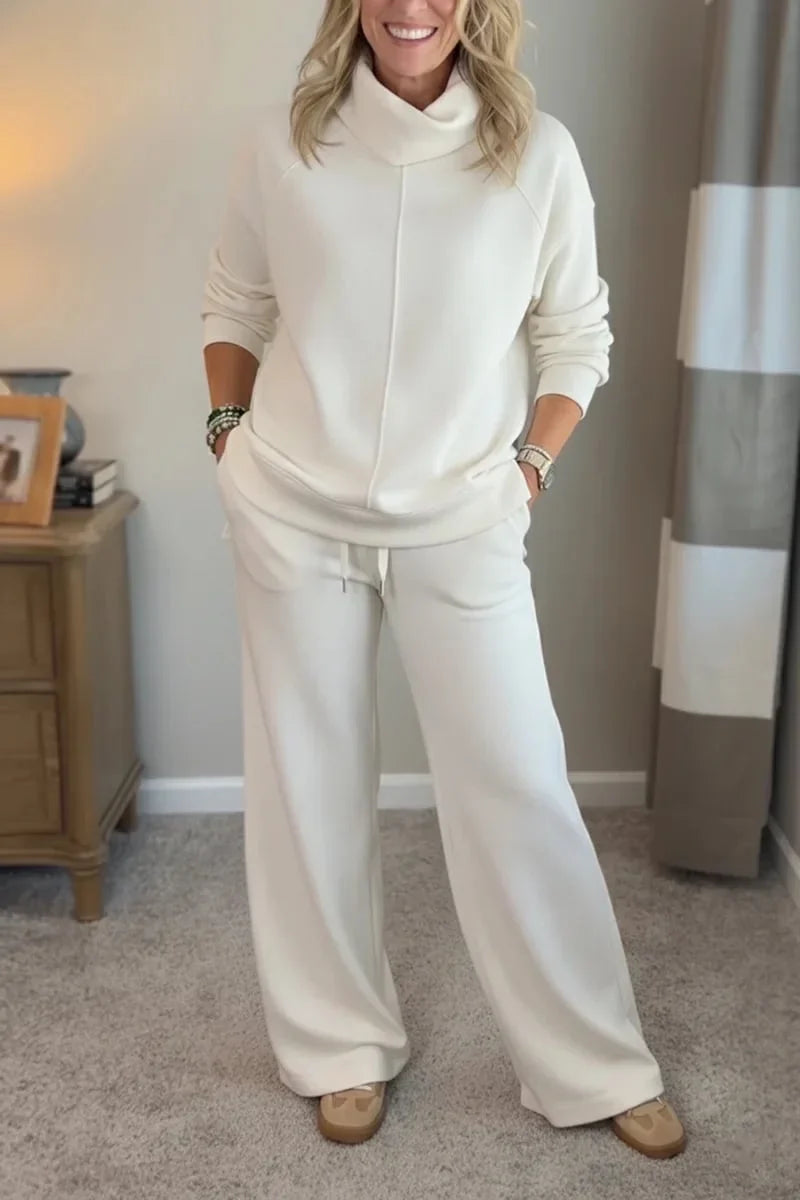 Yardenah | Two Piece Cowl Neck Wide Leg Set
