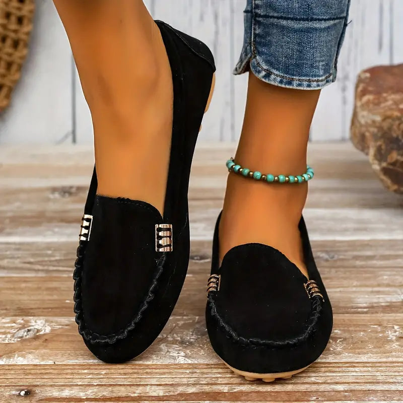 Mitsuko | Slip-On Round Toe Loafers