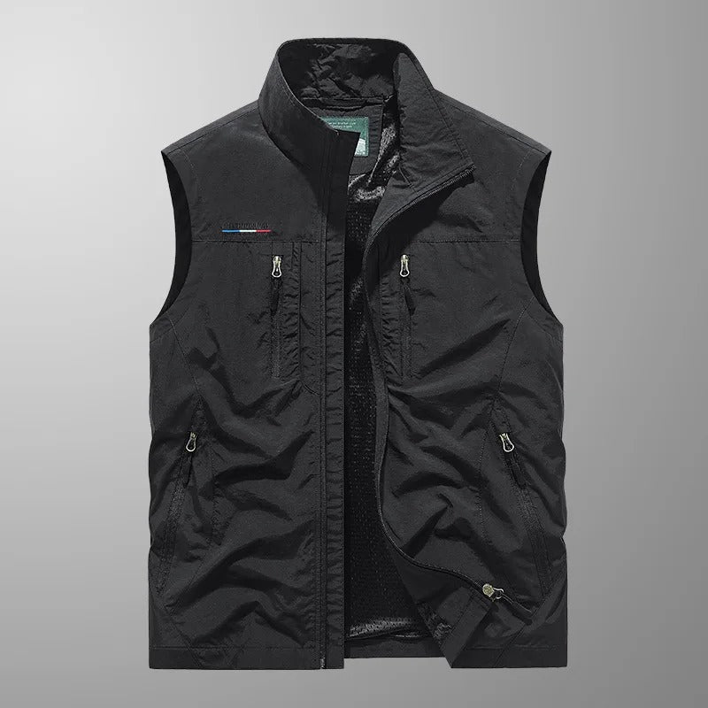 Vincent | Breathable Tactical Multi Pocket Sleeveless Vest Jacket