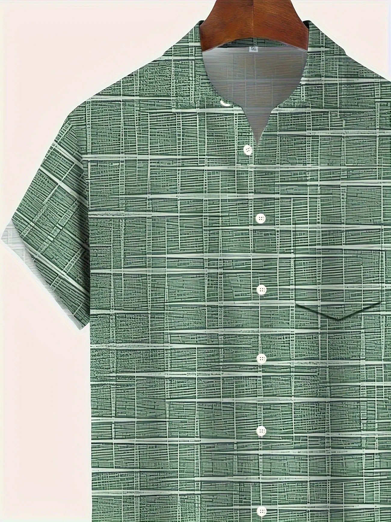 Haroyan | Short Sleeve Plaid Pattern Shirt