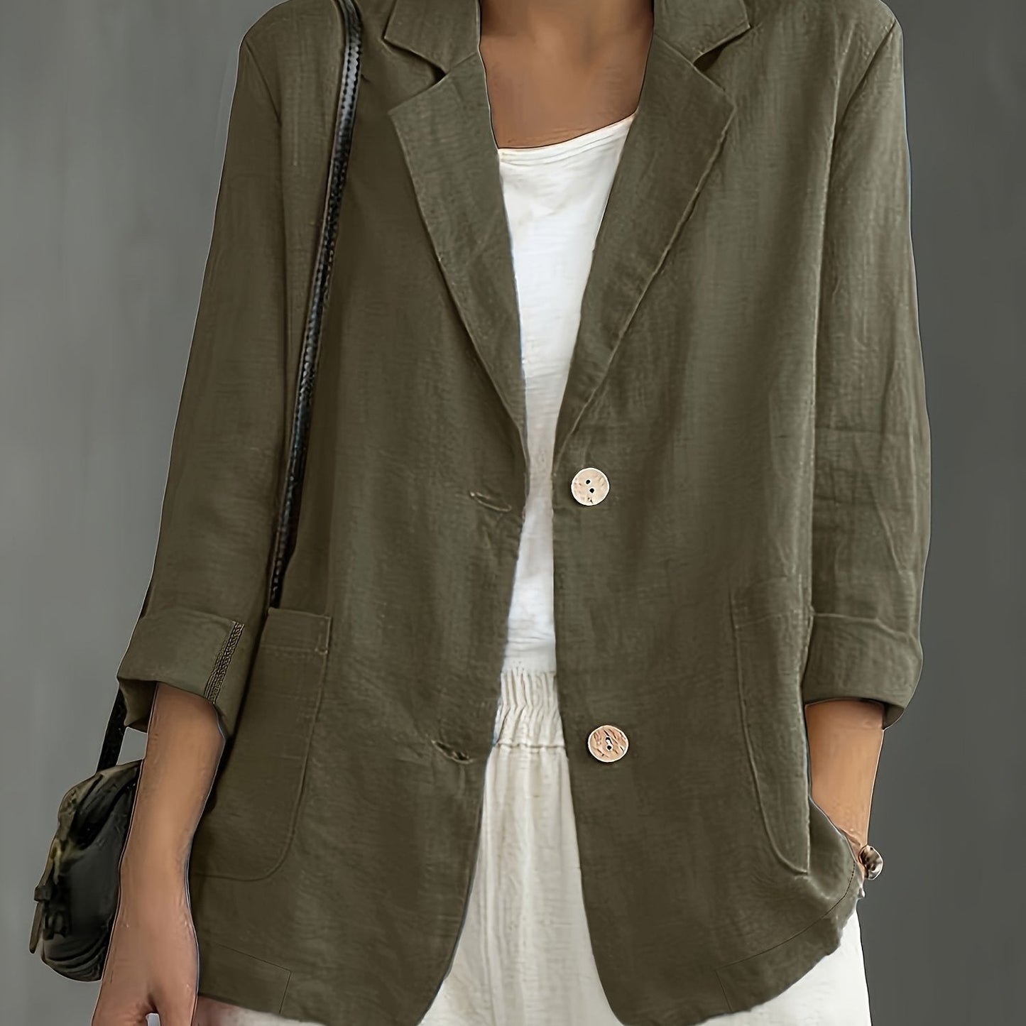 Jayde | Blazer Jacket With Rolled Sleeves