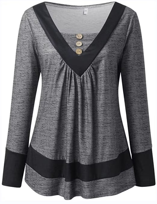 Grisel | Square Neck Button Detail Tunic