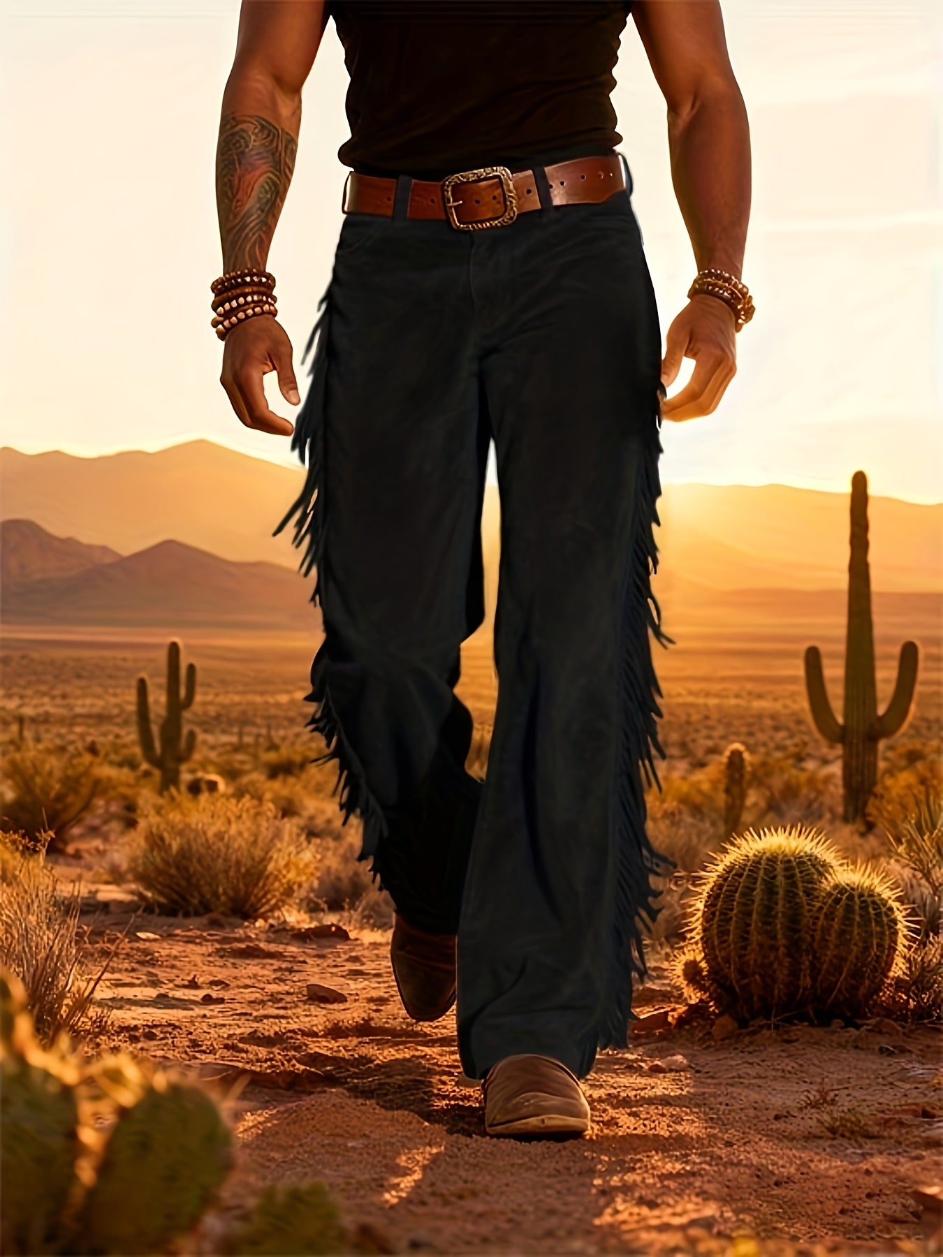 Altan - Western Fringe Straight Leg Trousers